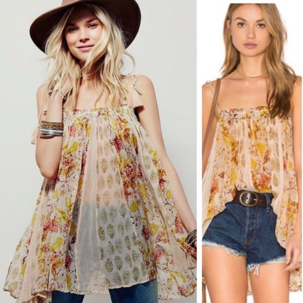 Free People Secret Love Slip Top